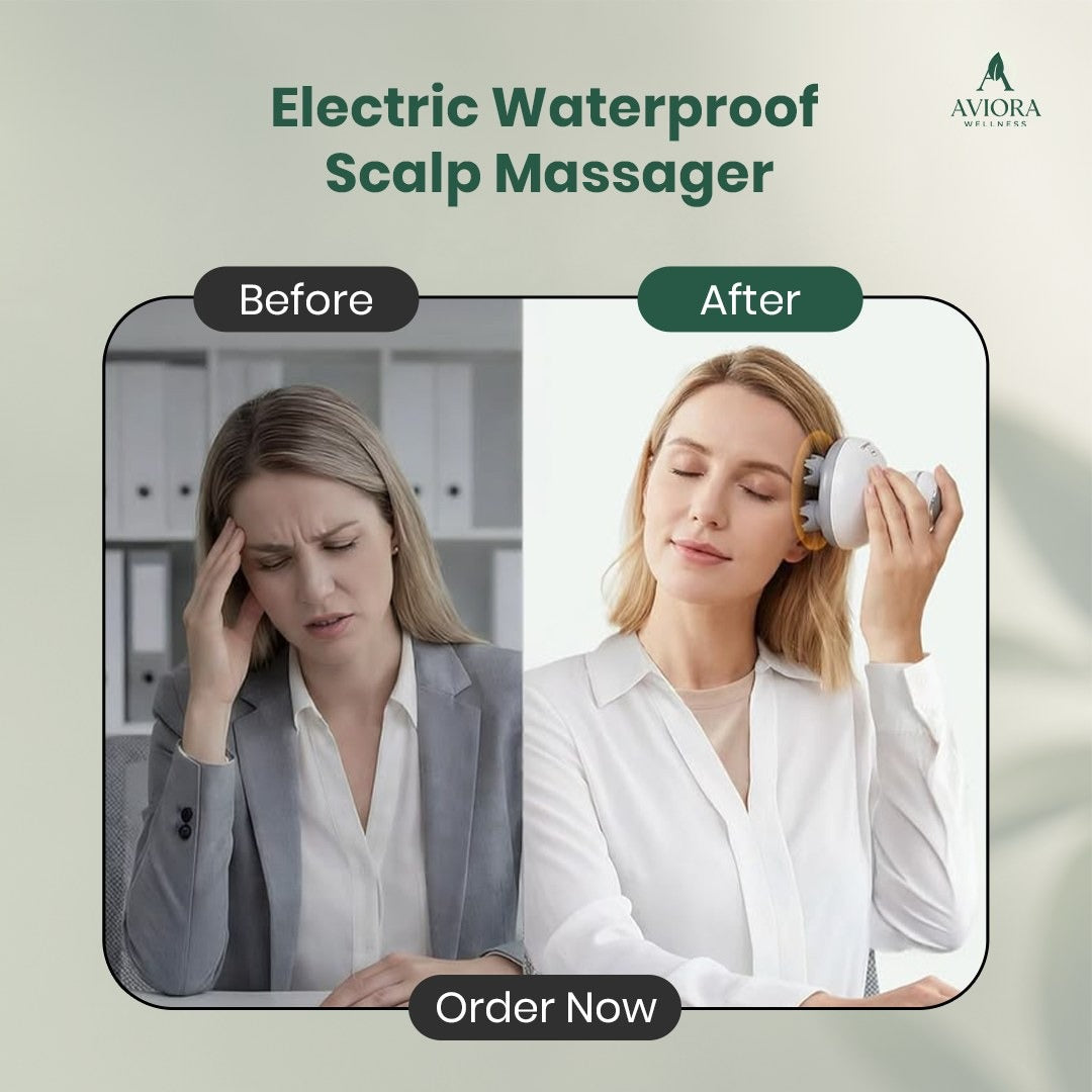 Electric Waterproof Scalp Massager