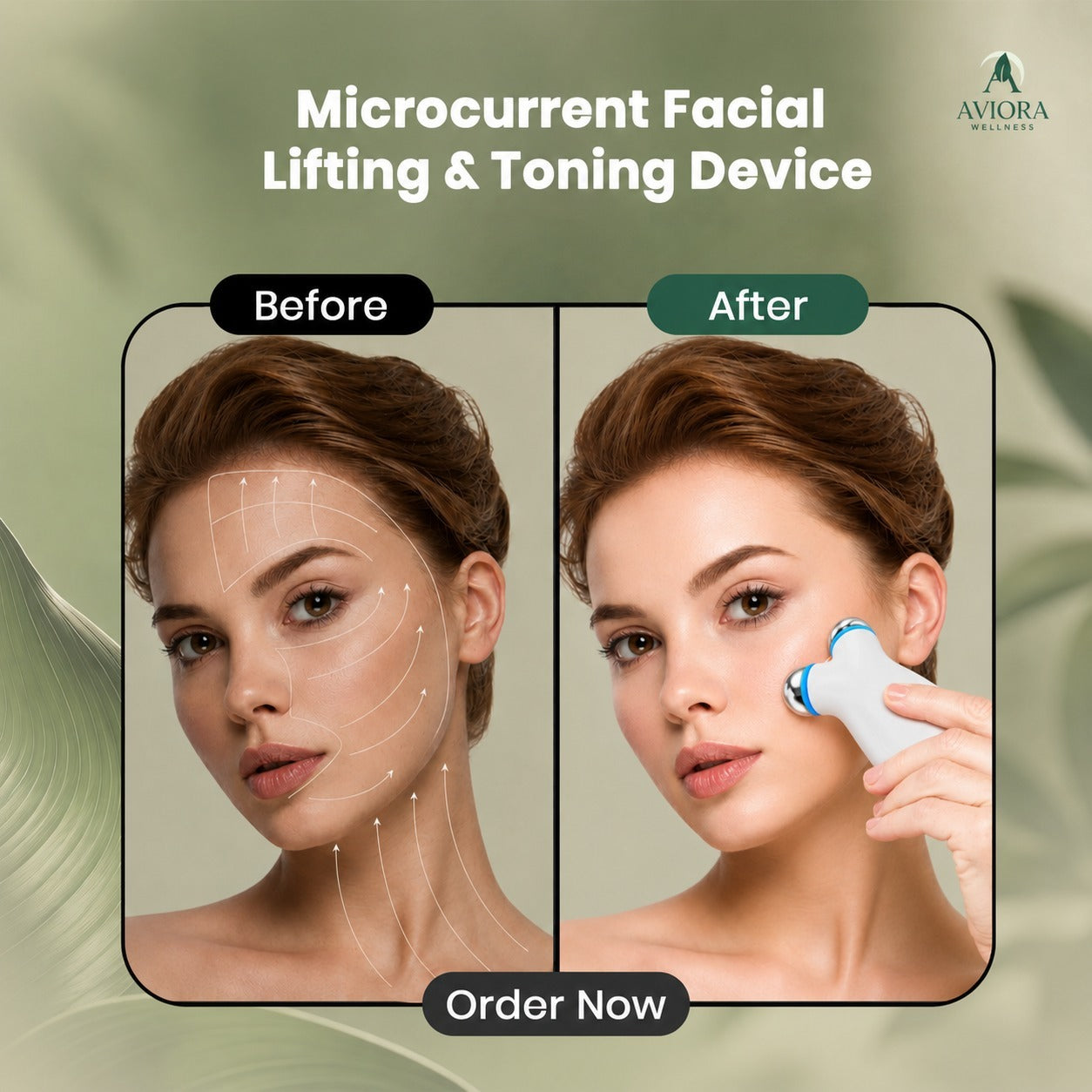 Microcurrent Facial Lifting & Toning Device
